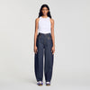 Kaja Barrel Jeans With Metal Details Blue Jean