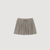 Short Pleated Skirt Camel