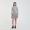 Pleated Skirt Grey