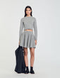 Catherine Pleated Skirt Grey
