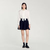 Pleated Skirt Navy Blue