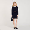 Short Knit Skirt Black