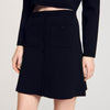 Short Knit Skirt Black