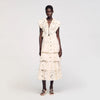 Orlivia Long Frilled Skirt Ecru
