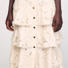 Orlivia Long Frilled Skirt Ecru