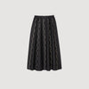 Aviv Crystal Embellished Maxi Skirt Black