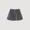 Middy Striped Rhinestone Bubble Skirt Grey