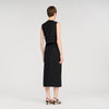 Buttoned Midi Skirt Black