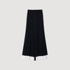 Oceane Long Two-Tone Knit Skirt Navy Blue
