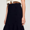 Amorea Long Ruffled Skirt Black