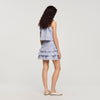 Margaret Short Striped Ruffled Skirt BLEU / MARINE