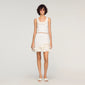 Corolle Short Floral Knit Skirt White