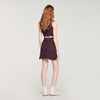 Davia Short Decorative Knit Skirt Brown