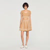Amalfi Short Skirt With Scarf Embroidery Beige
