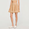Amalfi Short Skirt With Scarf Embroidery Beige