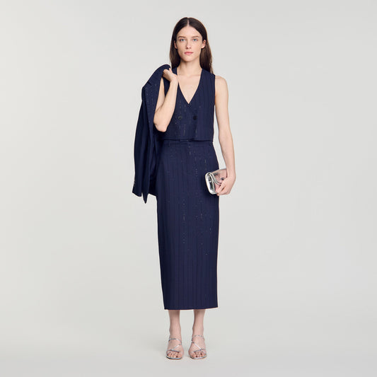 Varenne  Knit Skirt Dark Navy