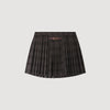 Kayla Checked pleated skirt Dark Grey