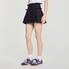 Cedriala Short pleated wool skirt Brown