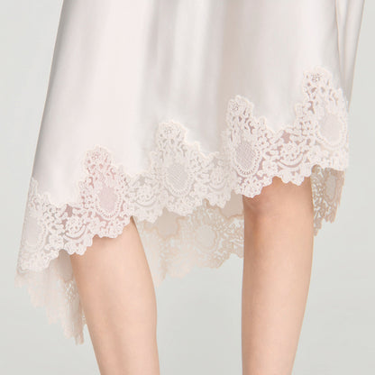 Plume  Knit Skirt Ecru