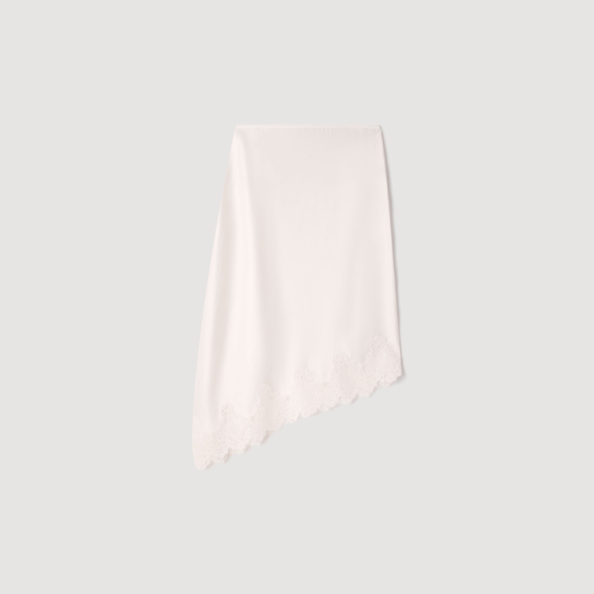 Plume  Knit Skirt Ecru