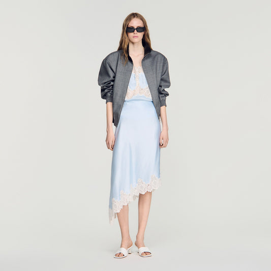 Plume  Printed Skirt Blue / Ecru
