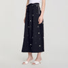 Sorela Rhinestone maxi skirt Black
