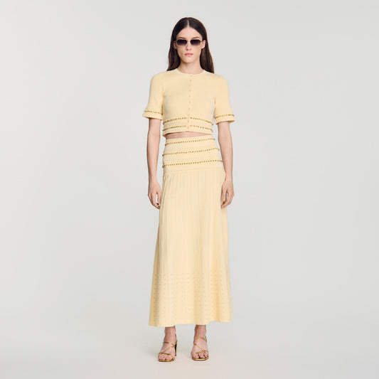 Lorianne Long tassel skirt Vanilla