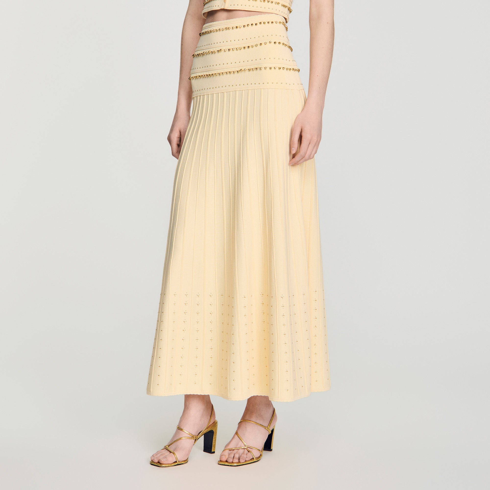 Lorianne Long tassel skirt Vanilla