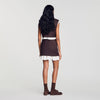 Allison Short 2-in-1 wool skirt Light Brown
