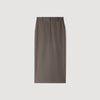 Prune Long wool skirt Greige