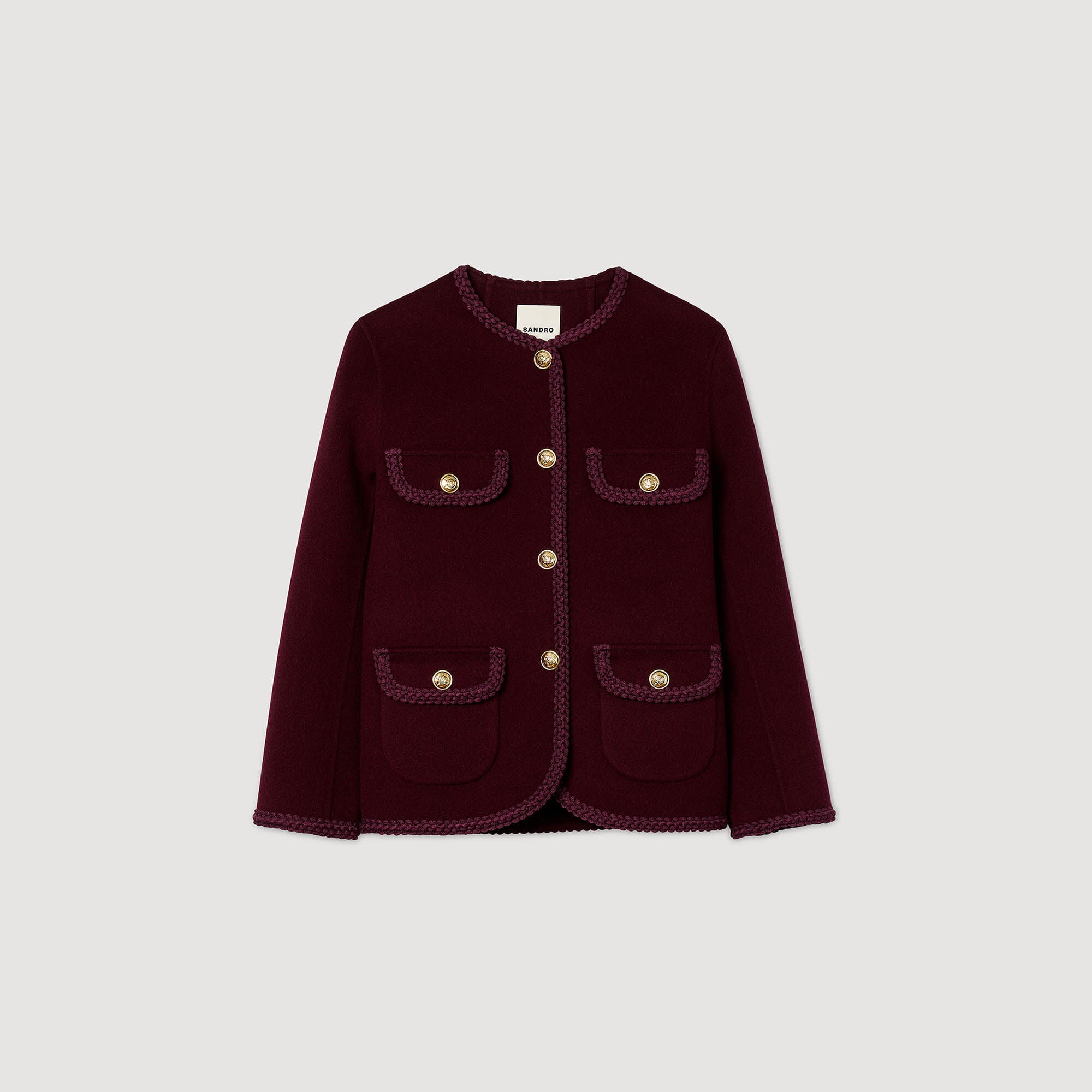Jilliane Double-Faced Jacket Bordeaux