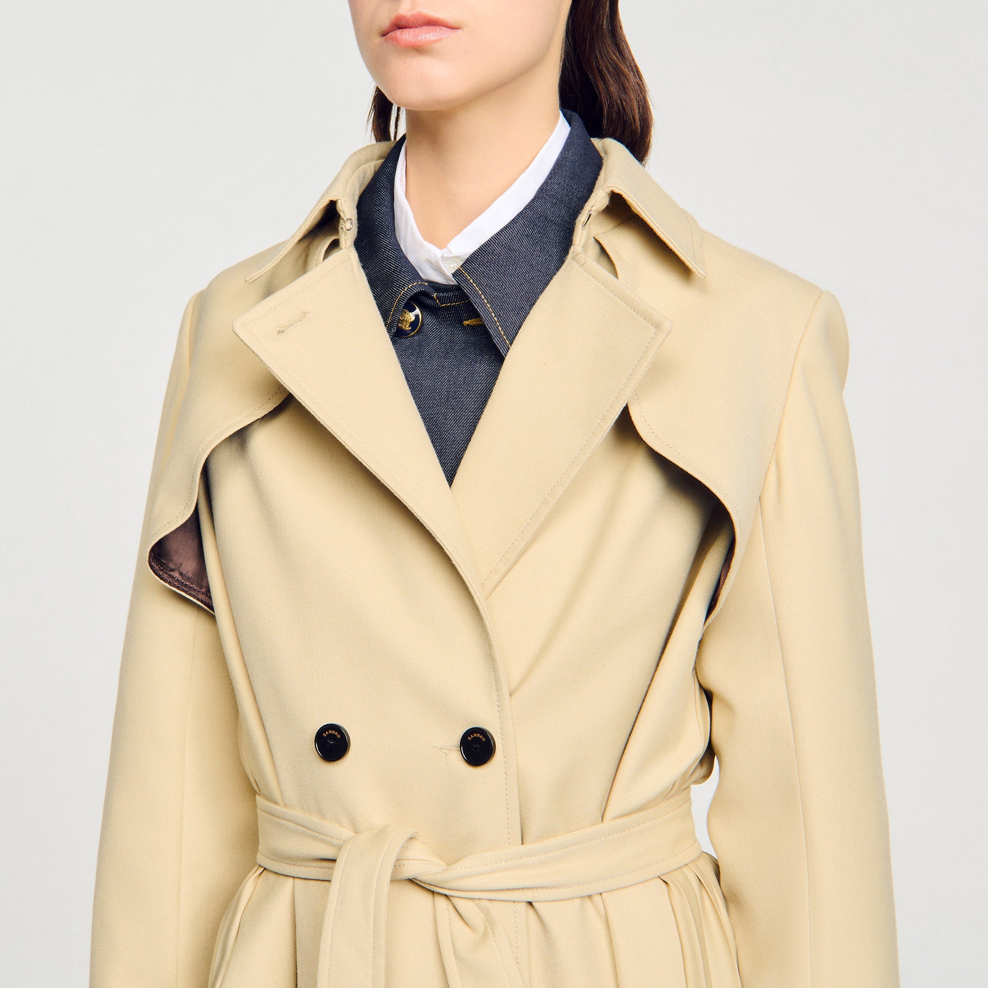 HYEON （へヨン）2way trench coat beige HYEON （へヨン）2way trench coat beige HYEON (ヘヨン) official