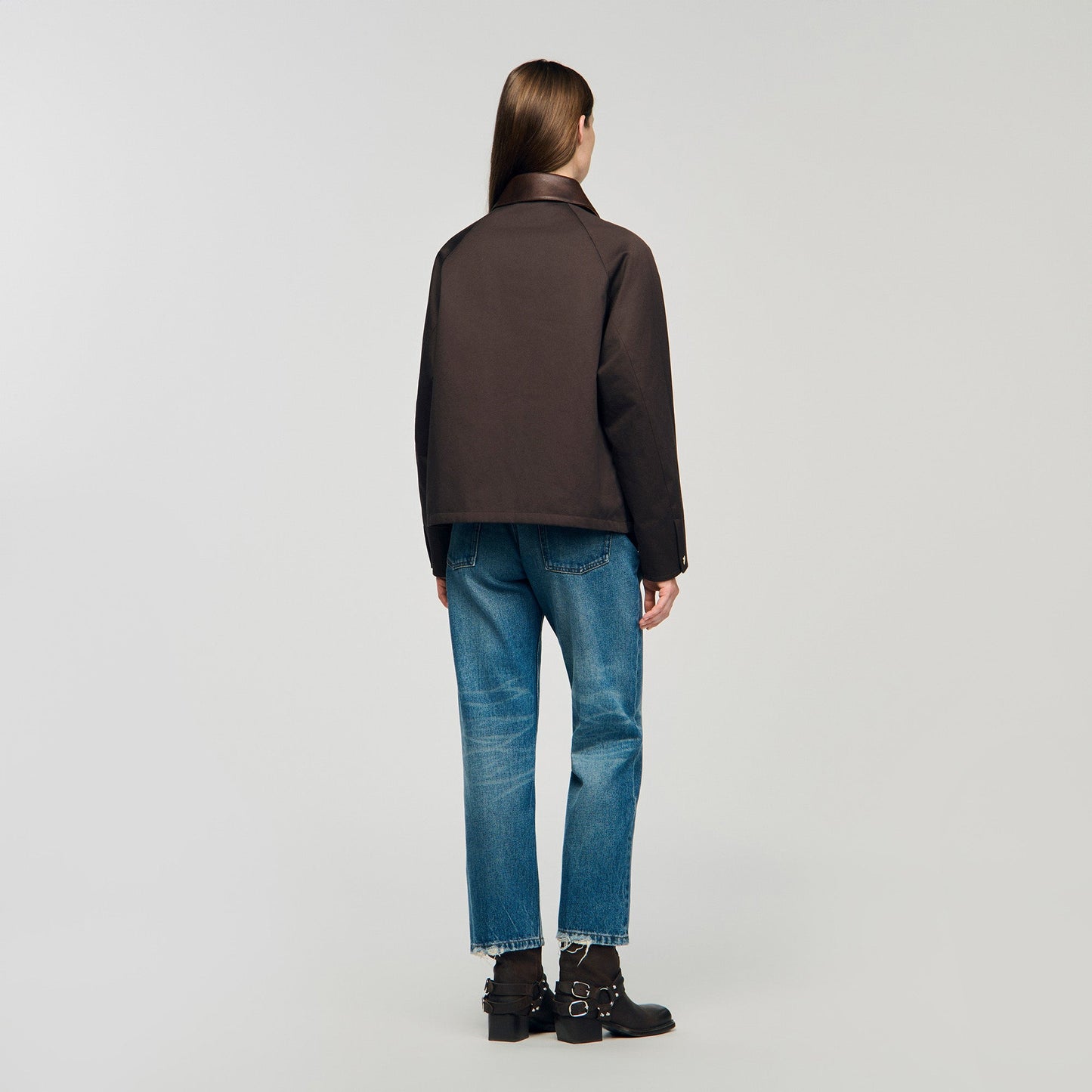 Trianon Gabardine Coat Brown