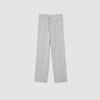 Knitted Straight-Leg Pants Grey