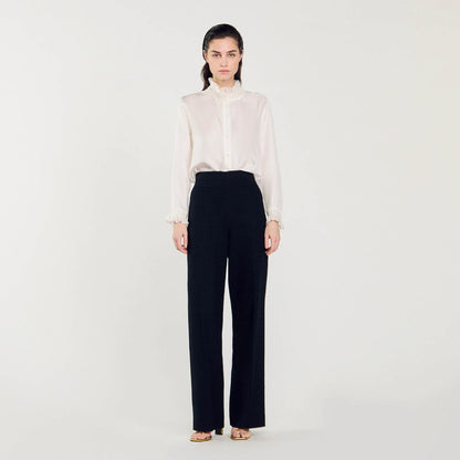 Tweed Trousers Black