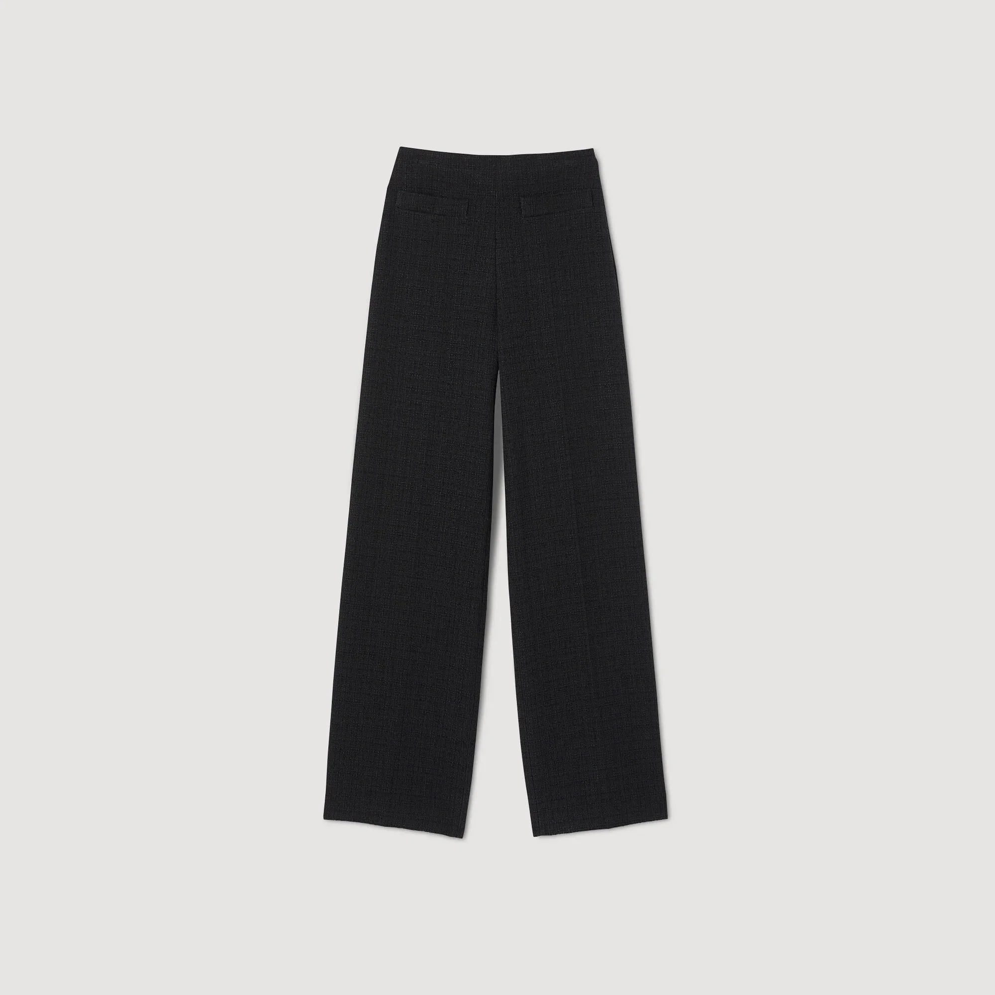 Tweed Trousers Black