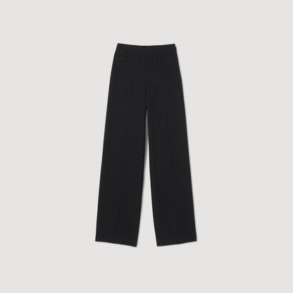 Tweed Trousers Black