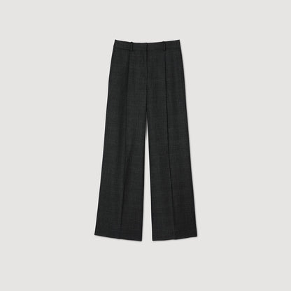 Checked Suit Trousers Dark Grey