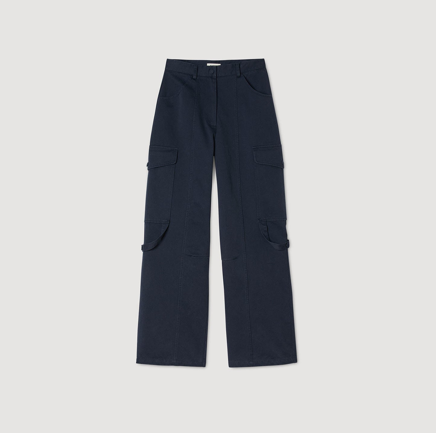 Haytham Cargo Trousers Navy Blue