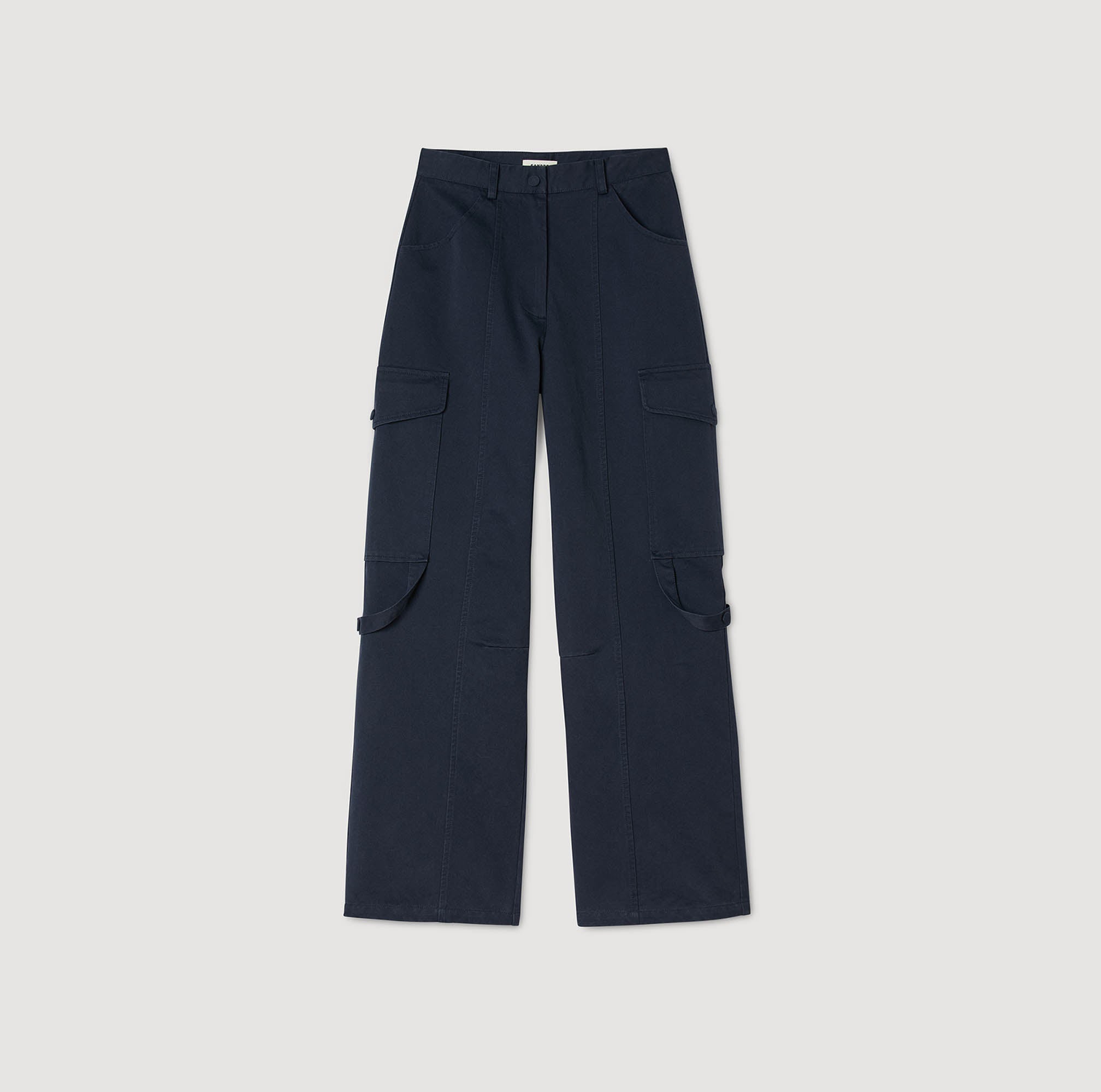 Haytham Cargo Trousers Navy Blue