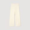 Tweed Rhinestone-Covered Trousers Ecru
