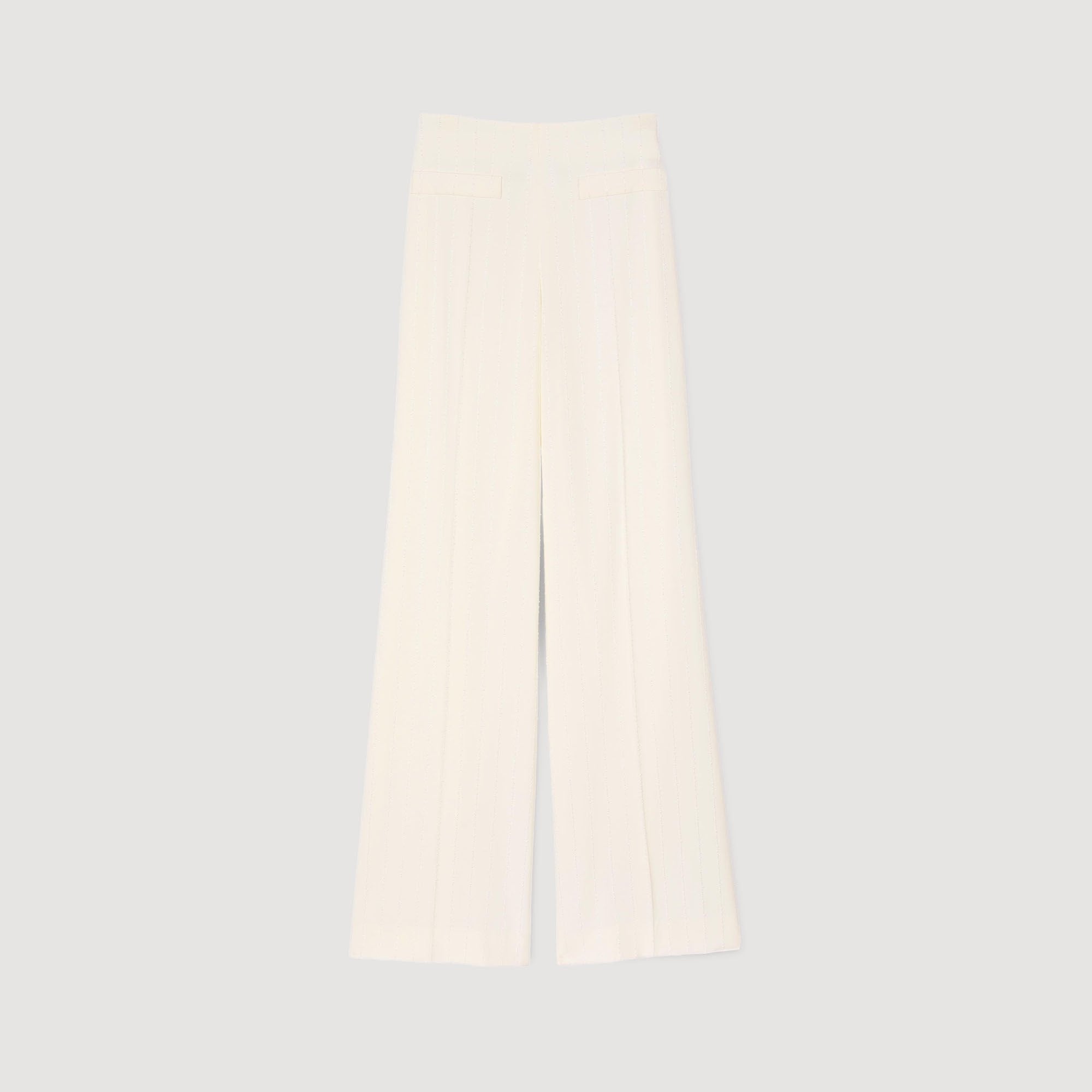 Concorde Sequin Suit Trousers Ecru