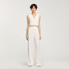 Concorde Sequin Suit Trousers Ecru