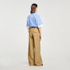 Berny Cotton Suit Trousers Beige