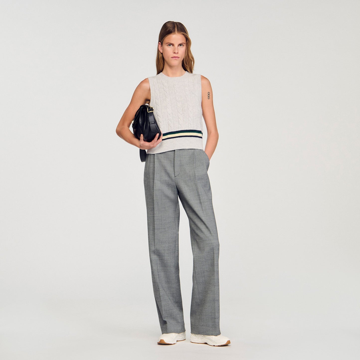 Dylan Straight-Leg Trousers Grey
