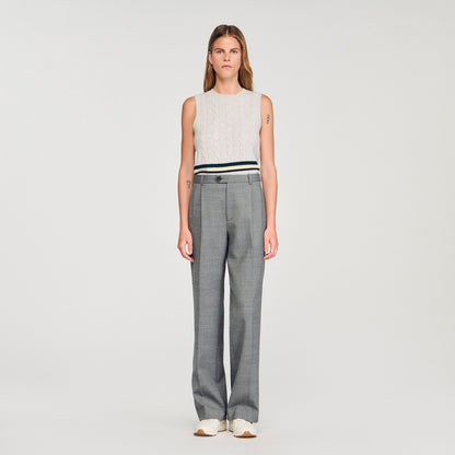 Dylan Straight-Leg Trousers Grey