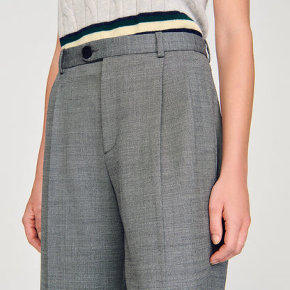 Dylan Straight-Leg Trousers Grey