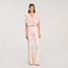 Darwin Floral Trousers Pink / Ecru