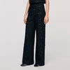 Bennett Rhinestone tweed trousers Black