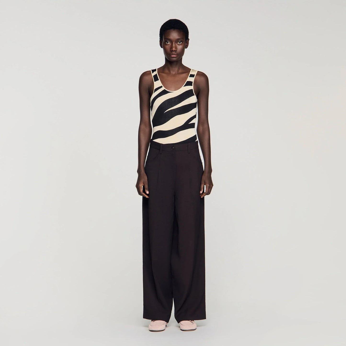 Desire Wide-Leg Trousers Brown